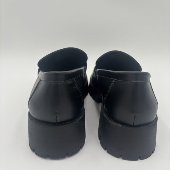 Steve Madden Course Lug Loafer Shoes Slip On Womens Size 10 Goth - Picture 10 of 11